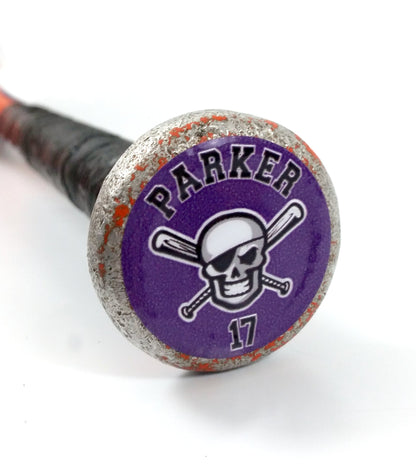 Personalized Round Bat Decals