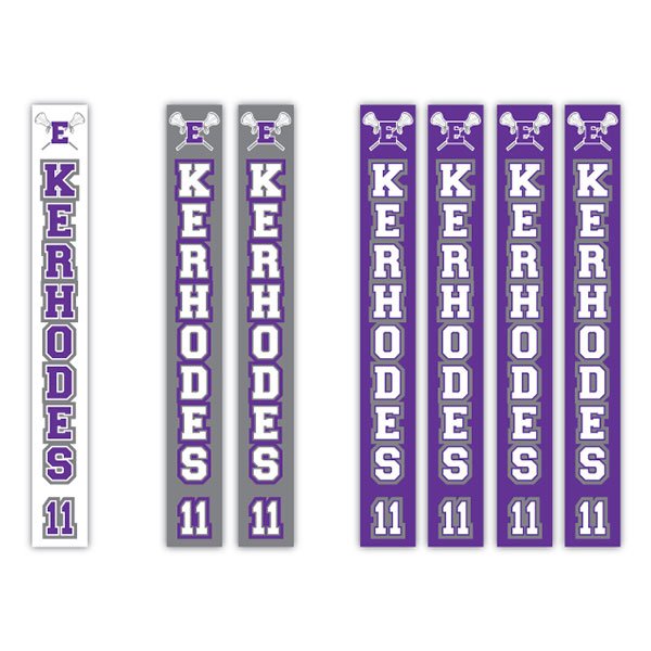 Personalized Lacrosse Stick Decals