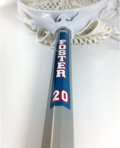 Personalized Lacrosse Stick Decals