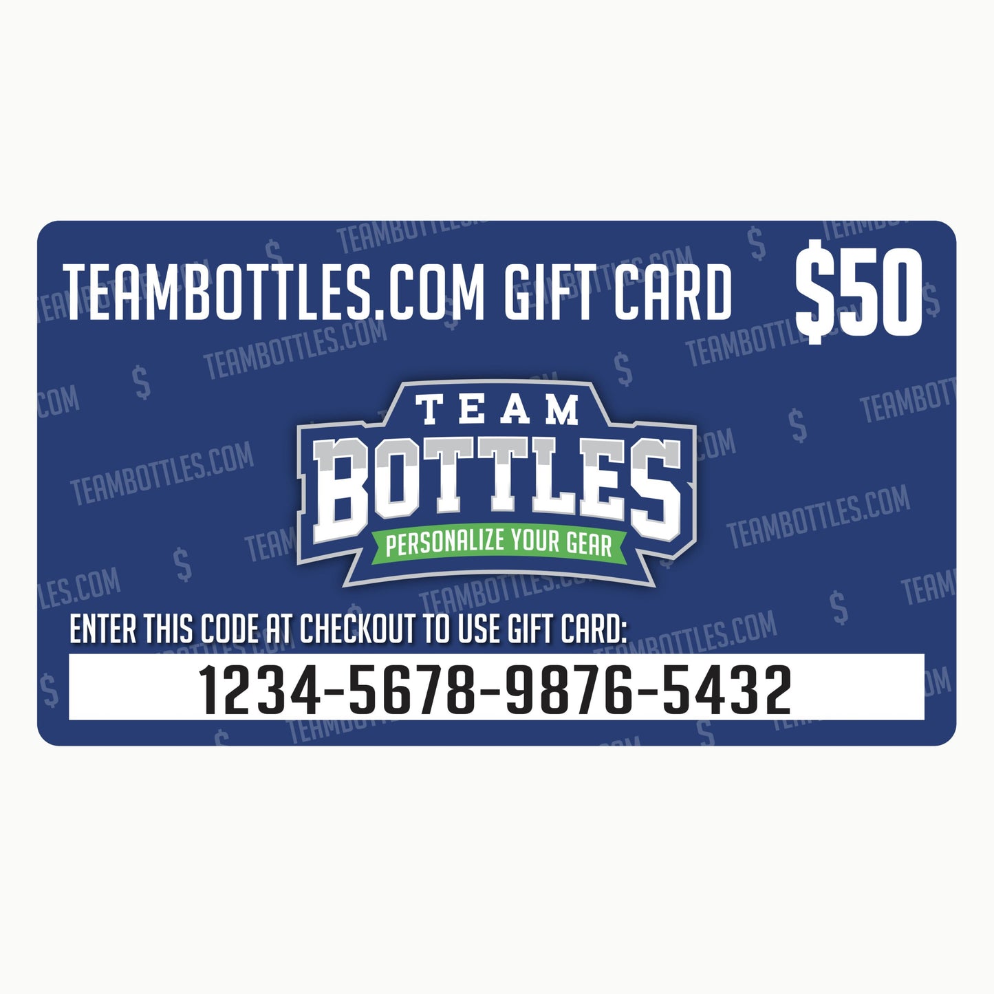 Team Bottles Gift Card